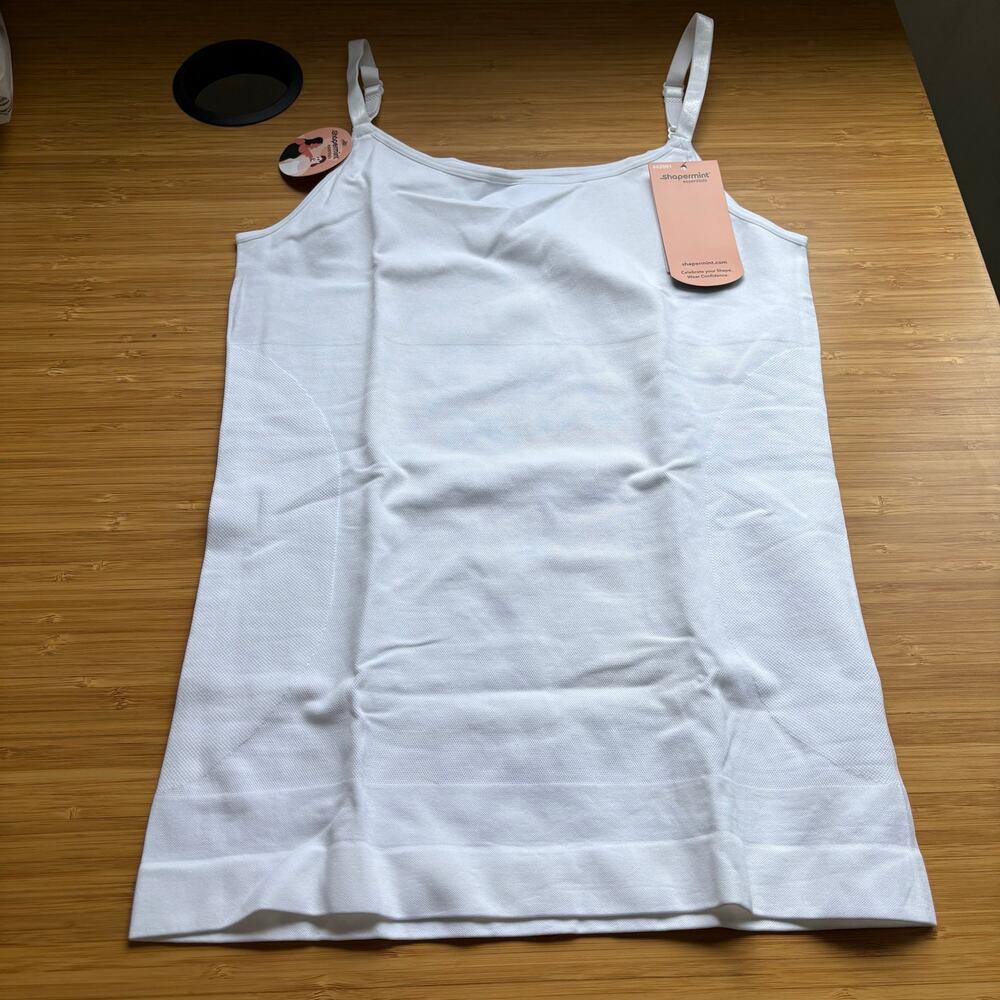 Shapermint Essentials XXL White All Day Every Day Scoop Neck Cami Tank Top - Picture 2 of 7
